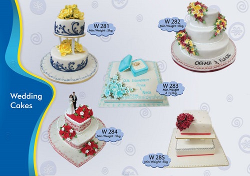 Perera and Sons Cakes selection of wedding cakes