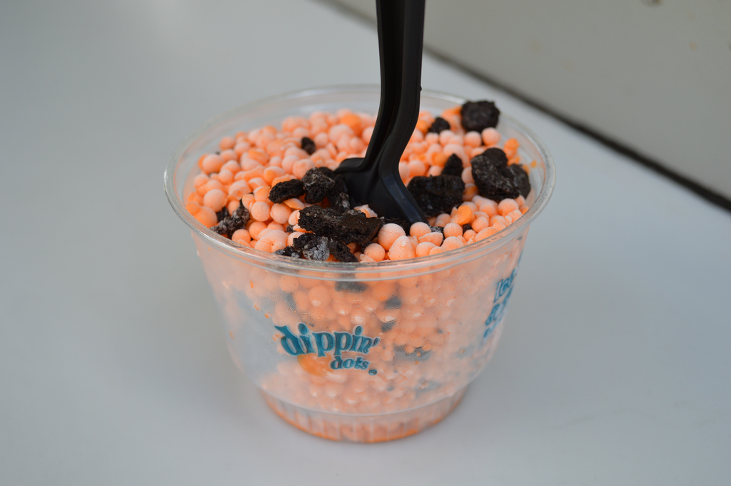 dippin dots chocolate with melon