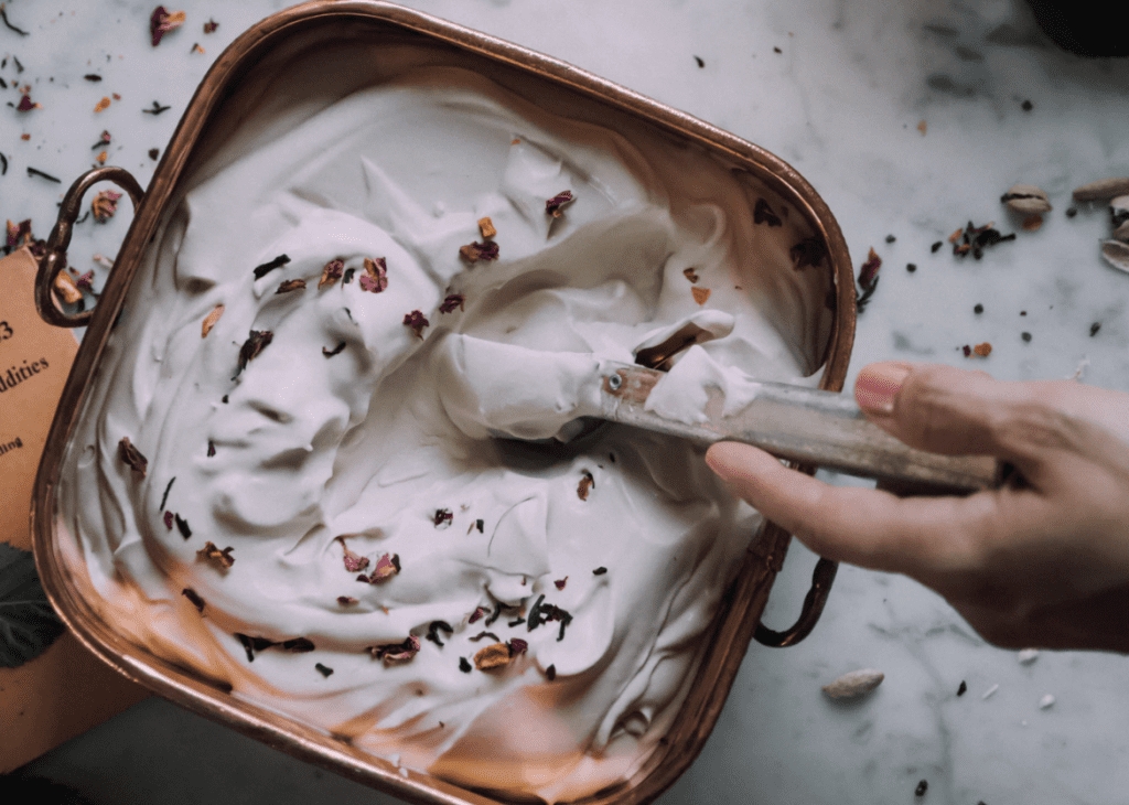 how to make ice cream fresh ice cream being served